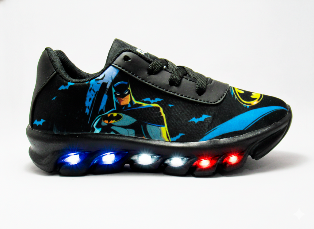Tênis LED Infantil Batman