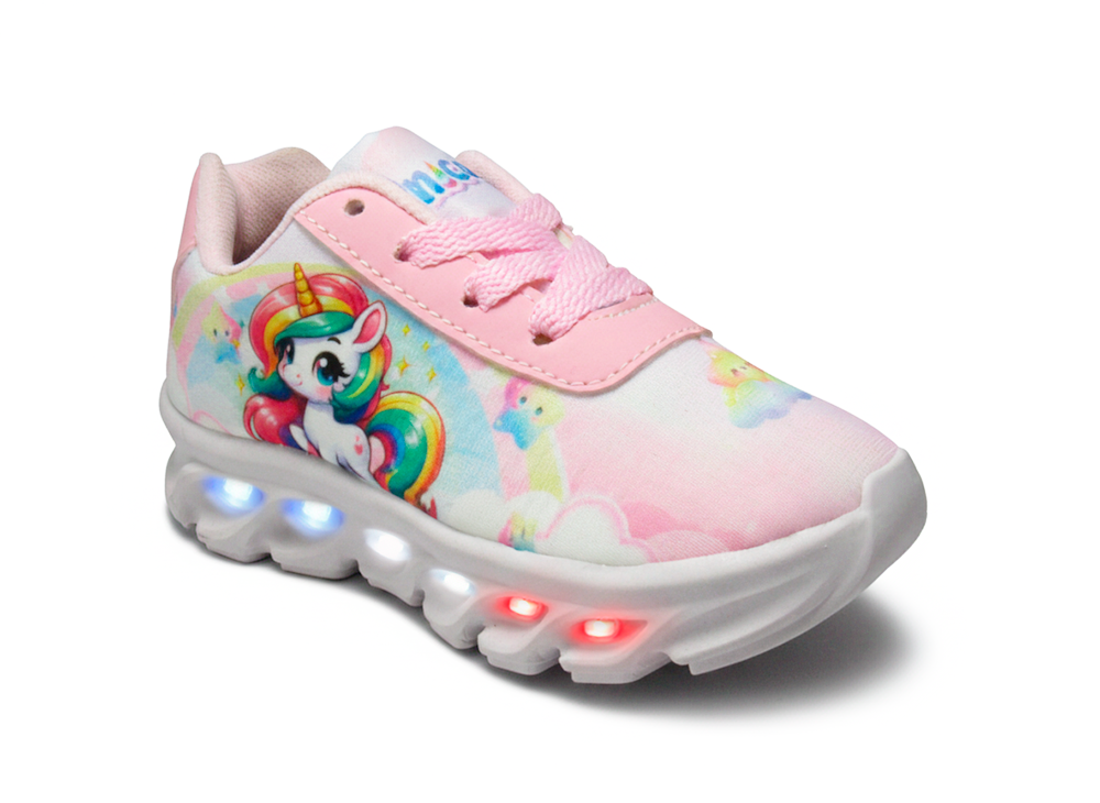 Tênis LED Infantil Unicornio