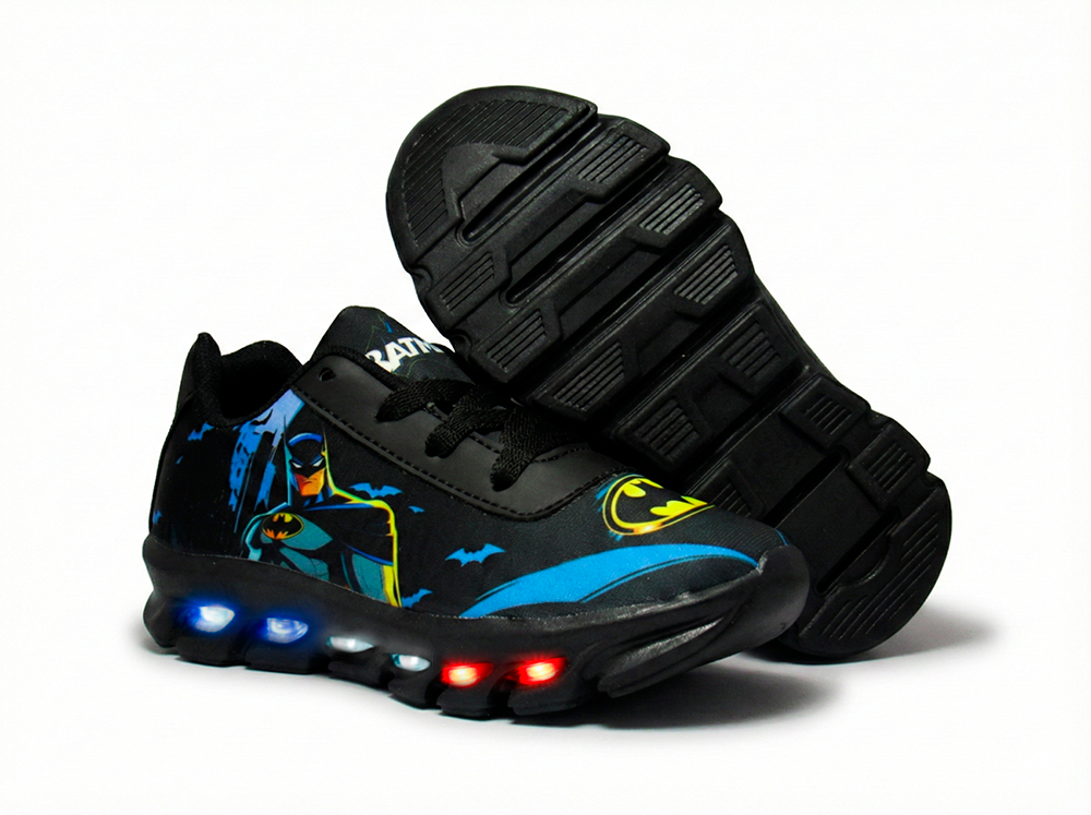 Tênis LED Infantil Batman