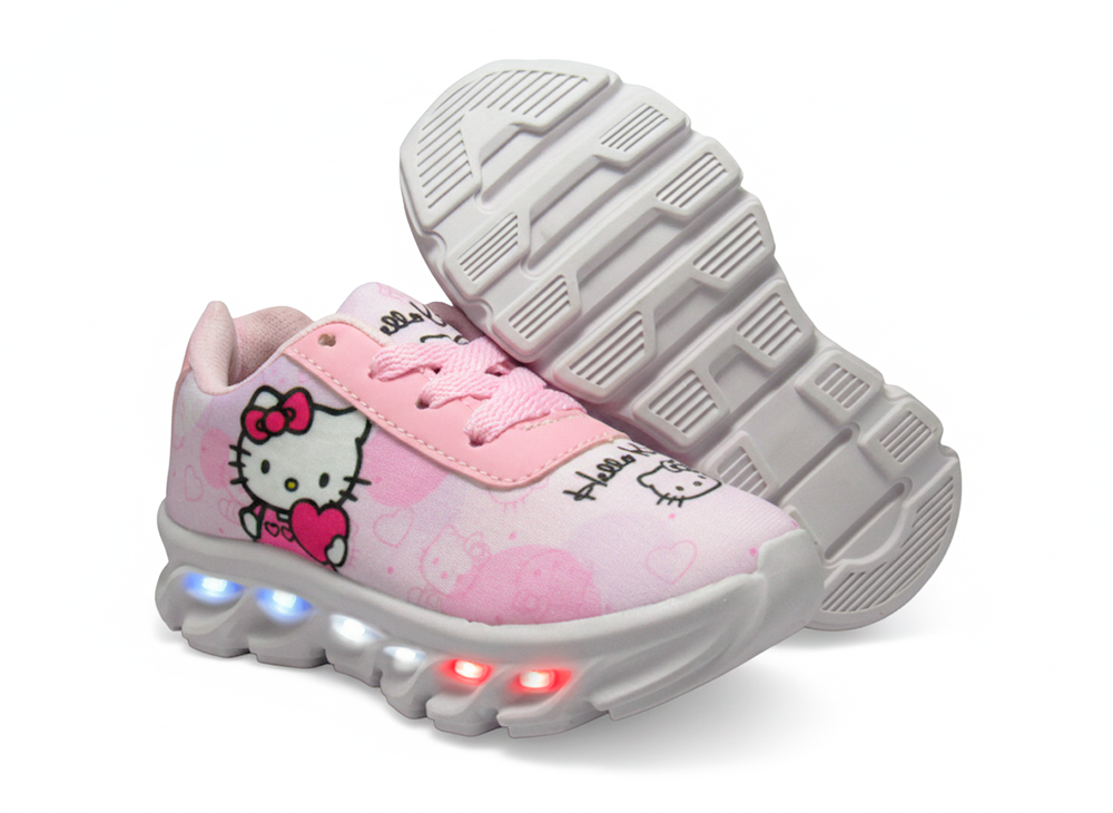 Tênis LED Infantil Hello Kitty