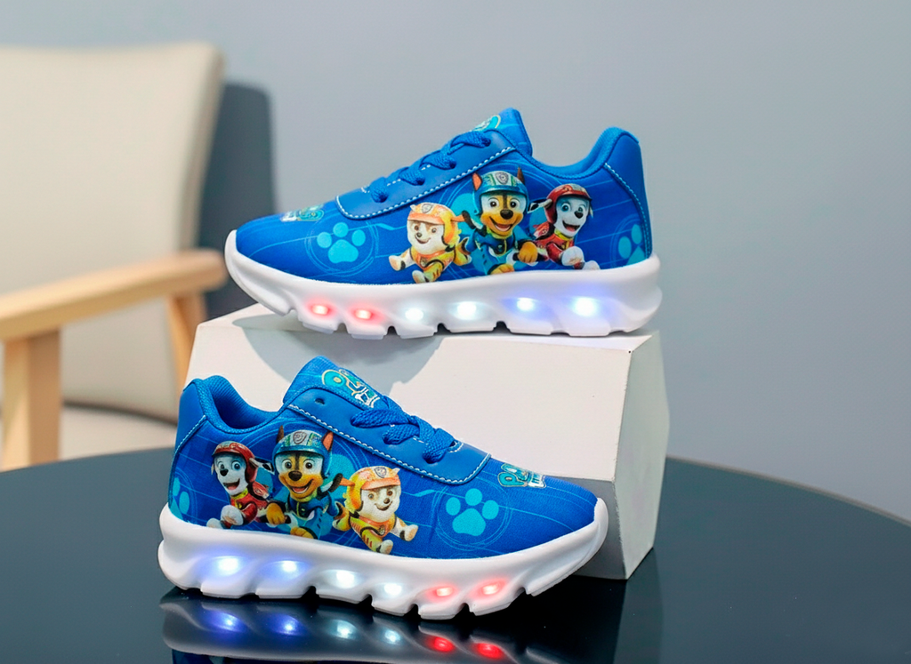 Tênis LED Infantil Patrulha Canina