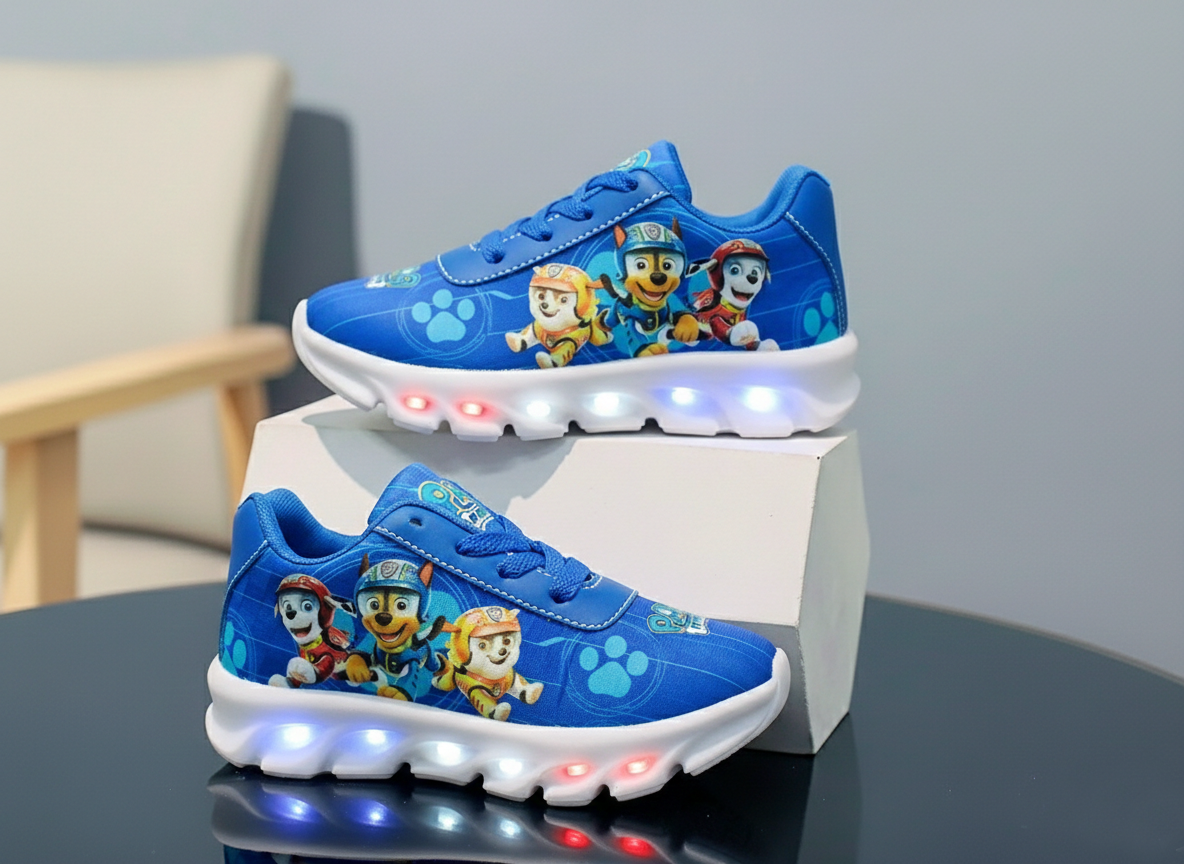 Tênis LED Infantil Patrulha Canina