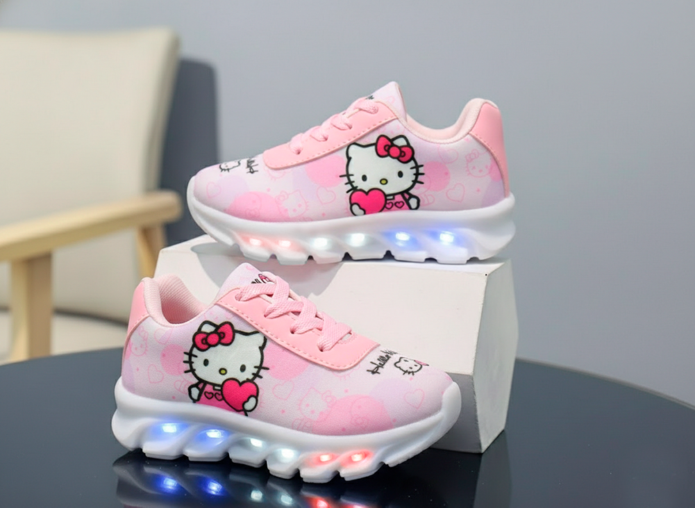 Tênis LED Infantil Hello Kitty